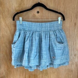 Hollister Light Blue Denim Skirt